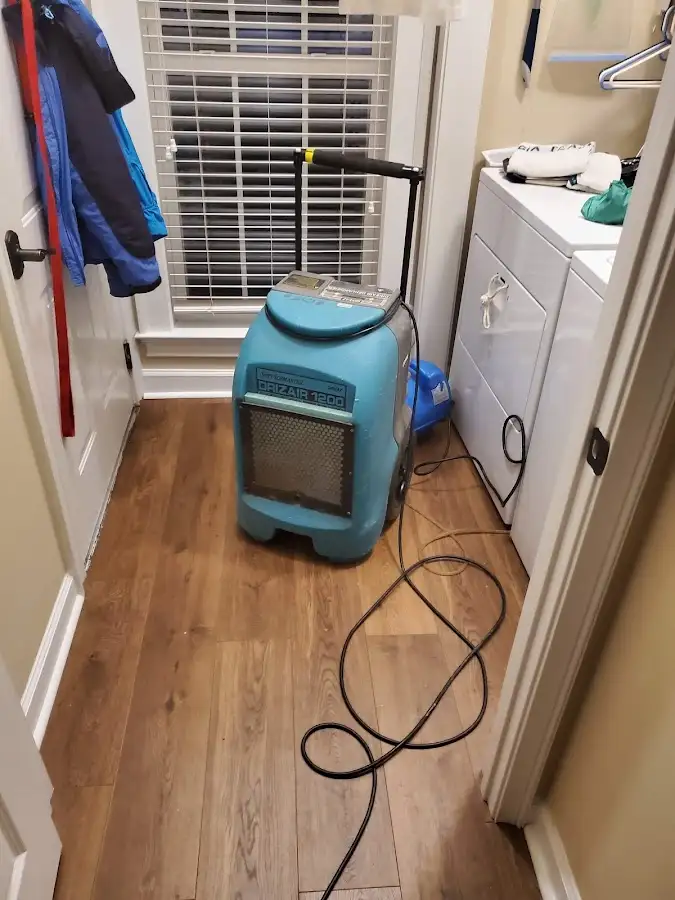 Commercial dehumidifier deployed for Flood Damage Cleanup in Billerica